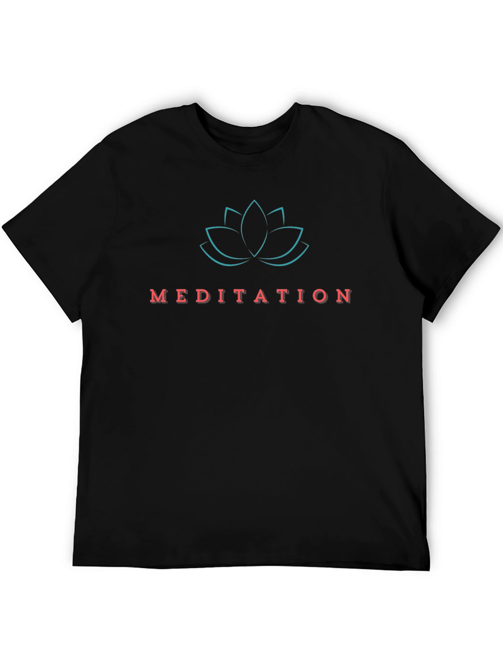 Meditation Lotus Graphic T-Shirt - Relax and Center