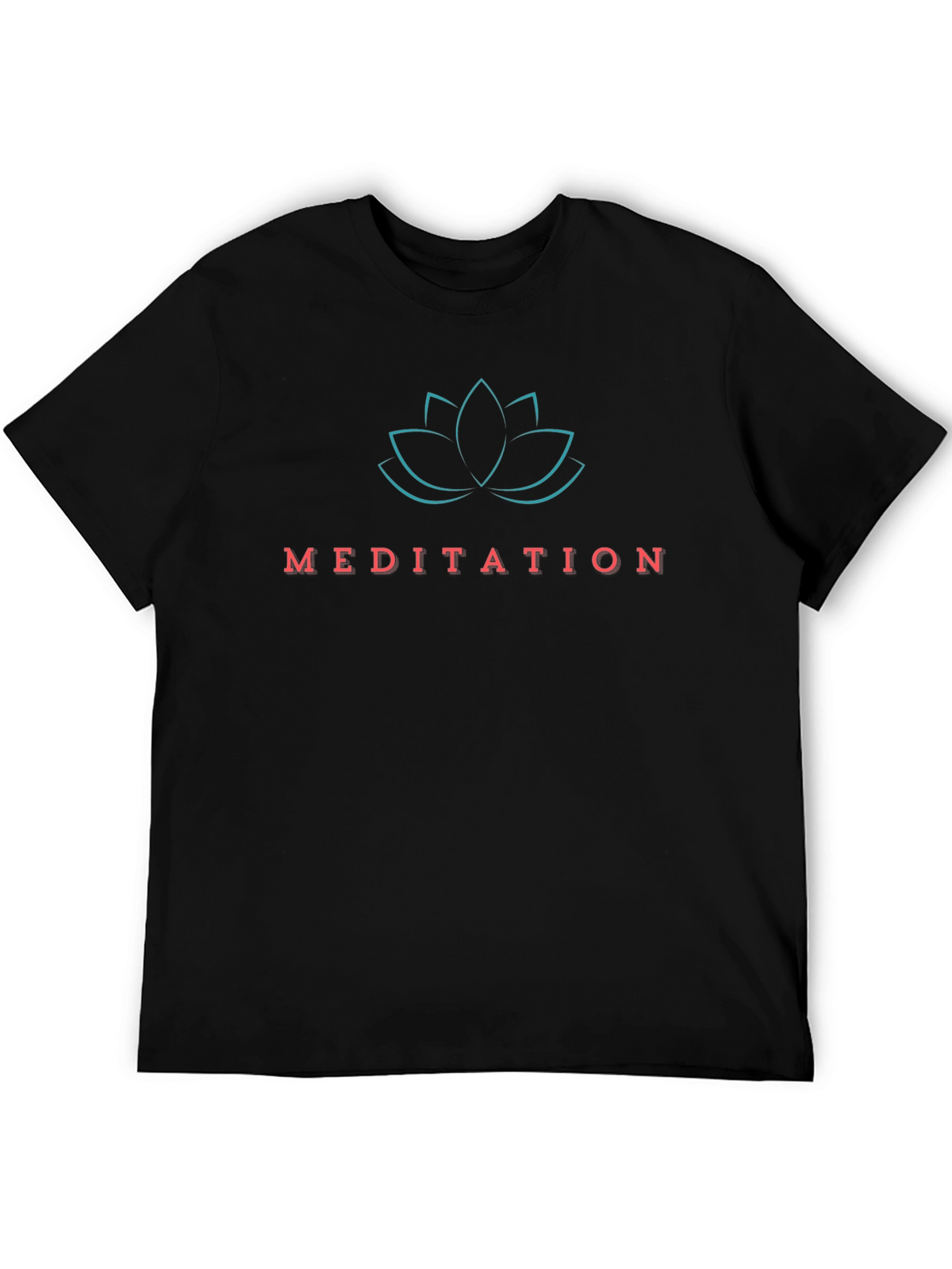 Meditation Lotus Graphic T-Shirt - Relax and Center