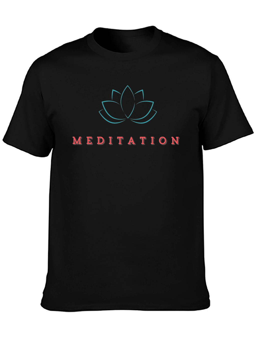 Meditation Lotus Graphic T-Shirt - Relax and Center