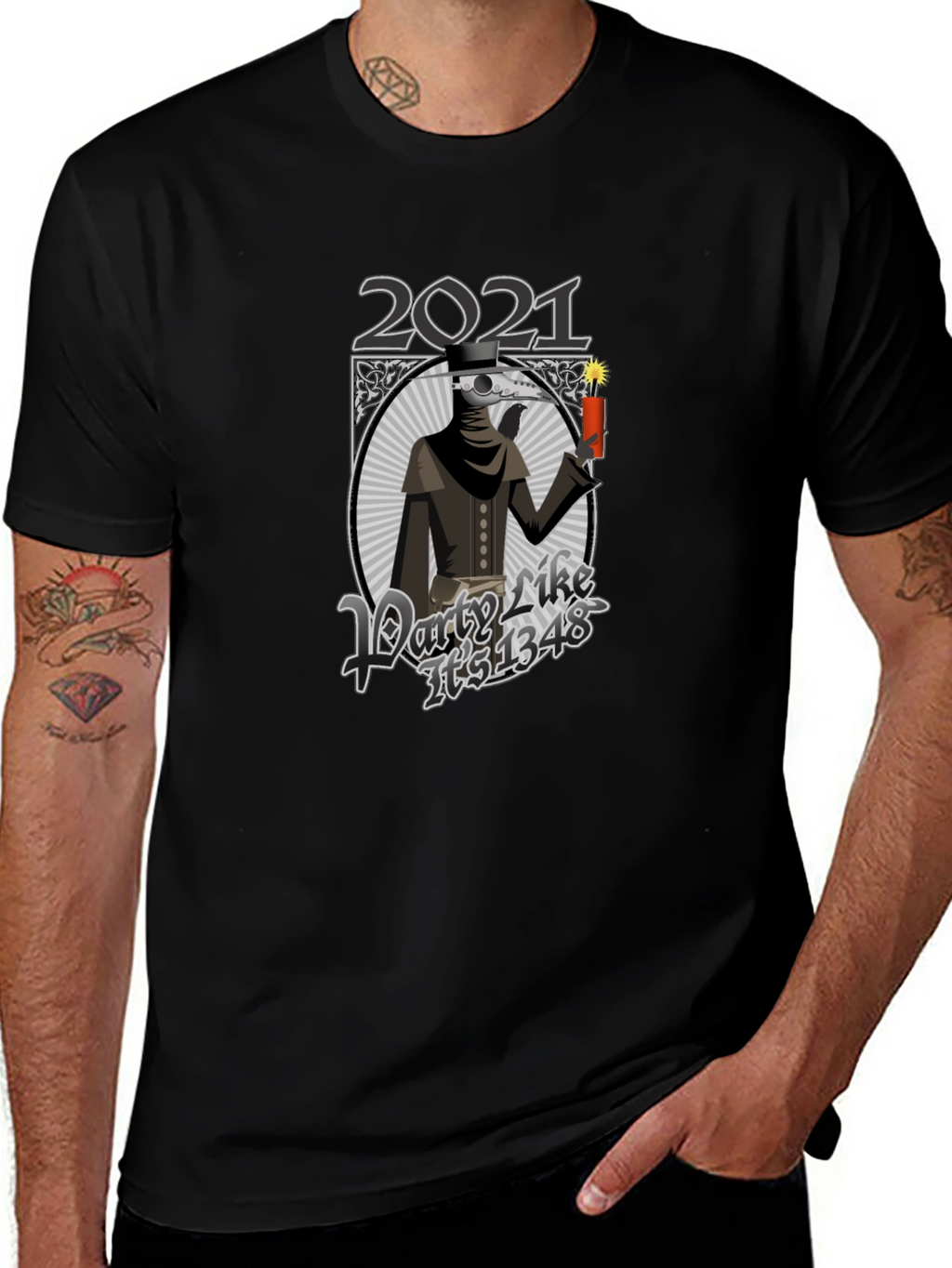 2021 Party Like Its 1348 Black T-Shirt