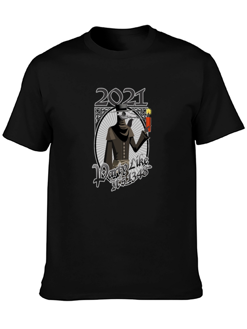 2021 Party Like Its 1348 Black T-Shirt