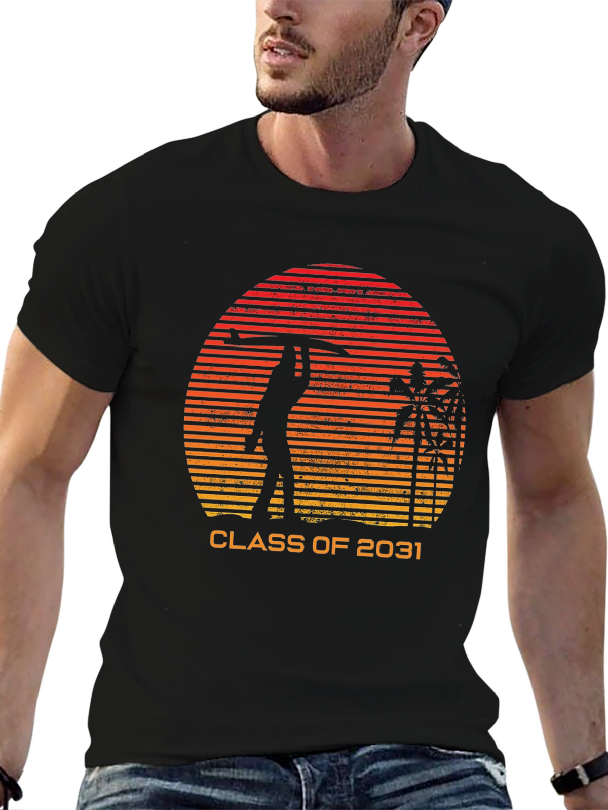 Class of 2031 Retro Surfer T-Shirt