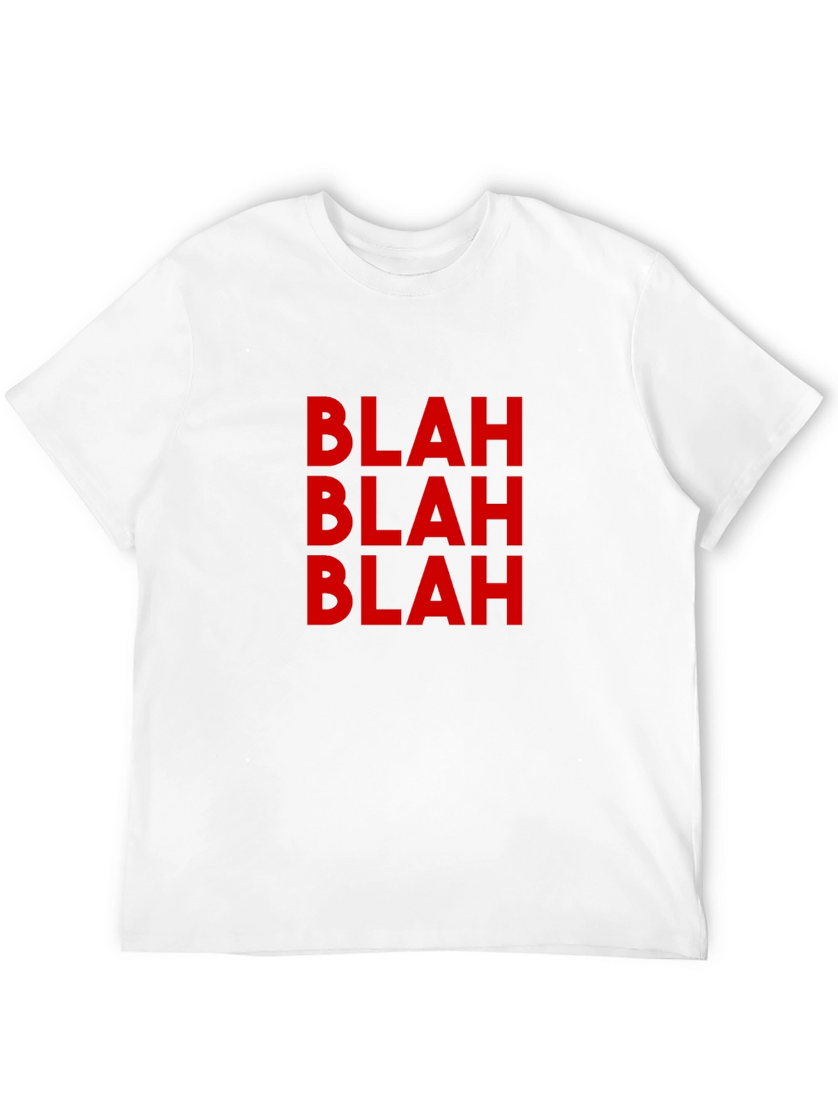 Blah Graphic Tee - Casual Black T-Shirt
