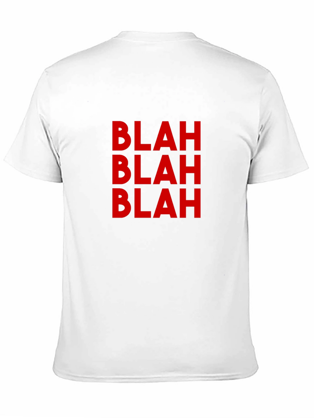 Blah Graphic Tee - Casual Black T-Shirt