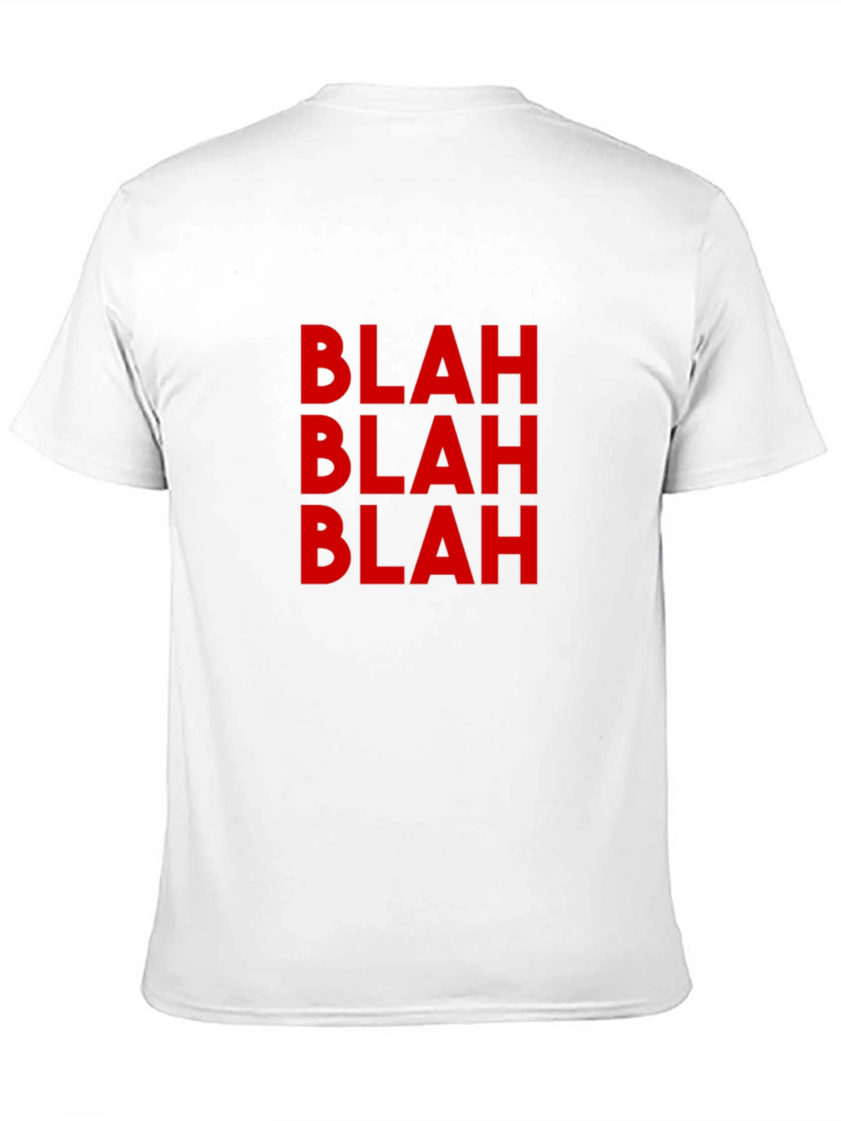 Blah Graphic Tee - Casual Black T-Shirt