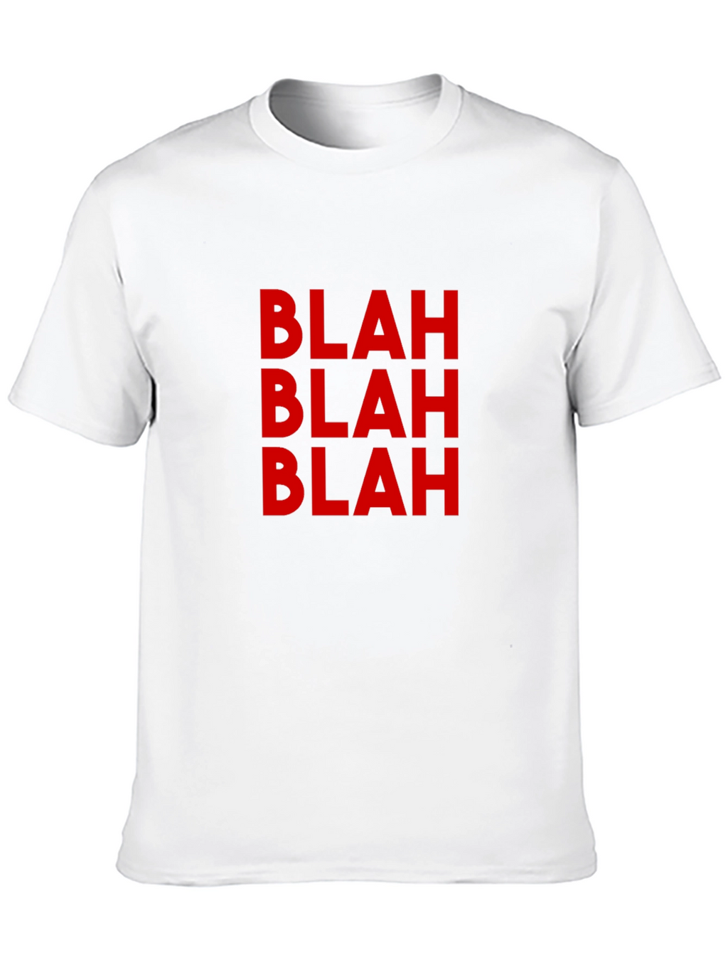 Blah Graphic Tee - Casual Black T-Shirt