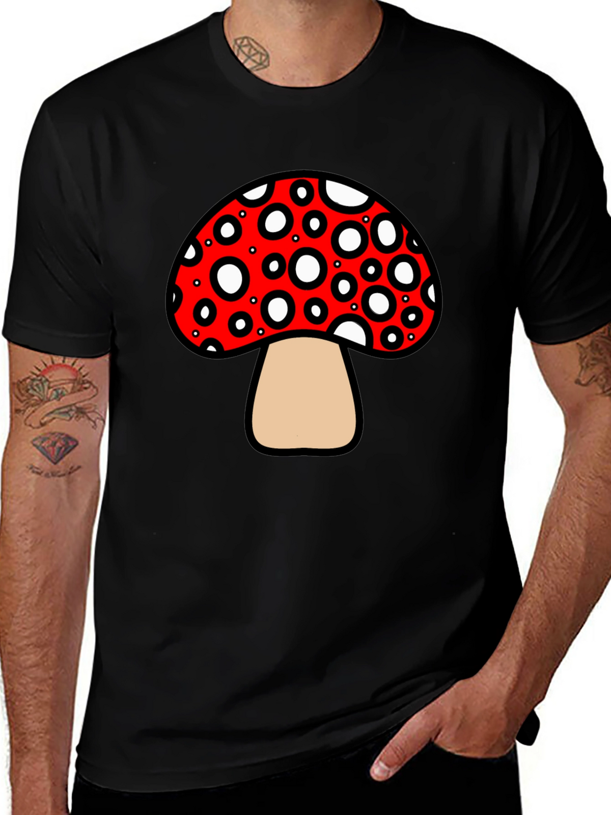 Mushroom Graphic Tee - Funky and Fun