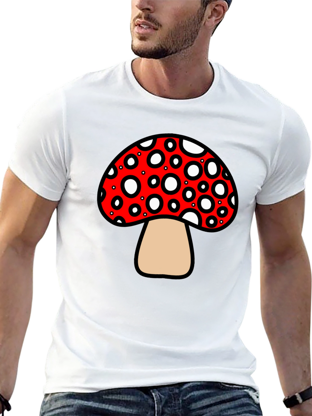 Mushroom Graphic Tee - Funky and Fun