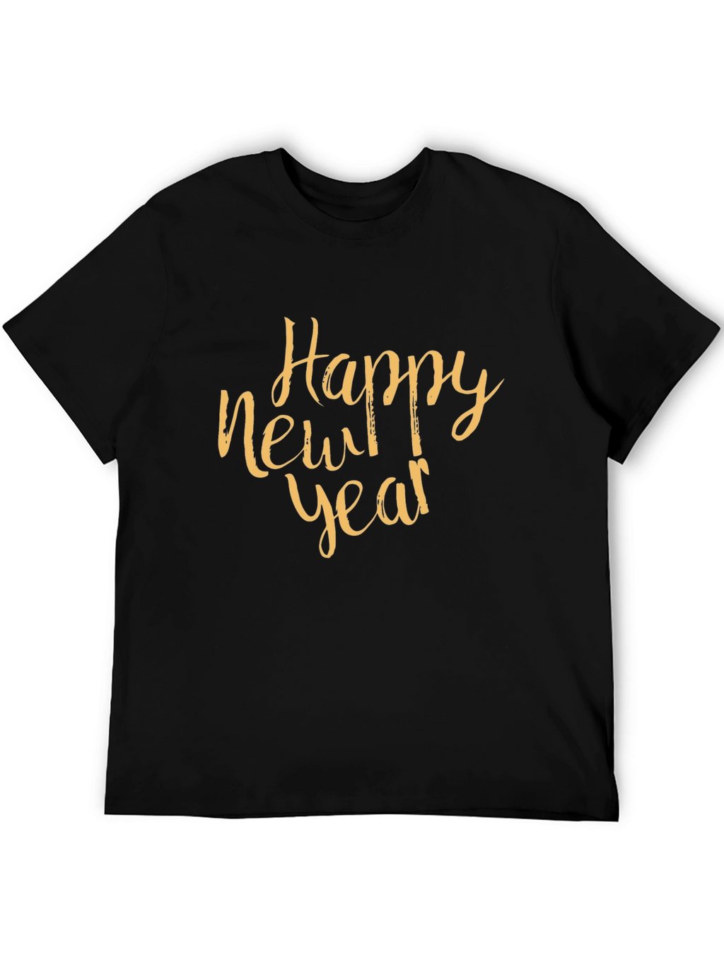 Happy New Year Black Crewneck T-Shirt