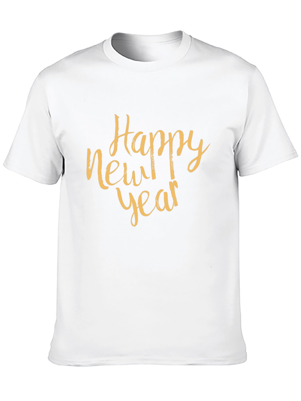 Happy New Year Black Crewneck T-Shirt