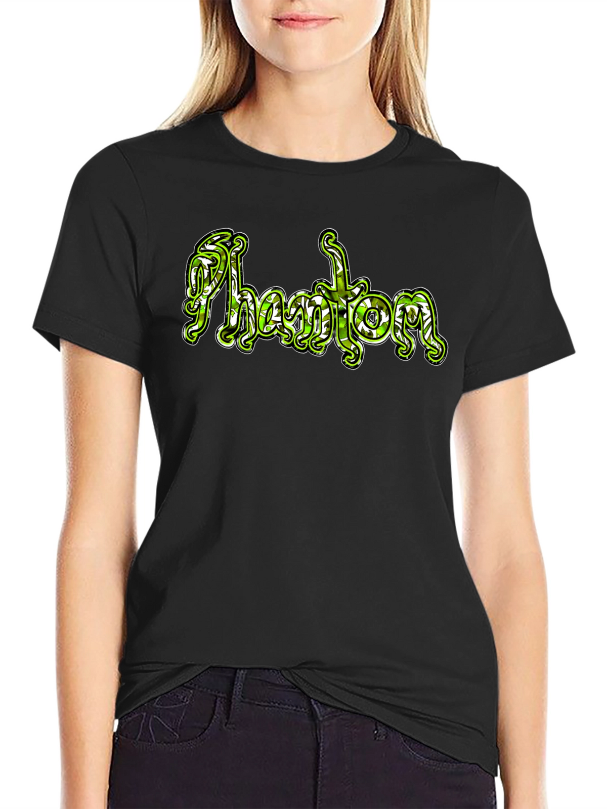 Phantom Graphic Black T-Shirt