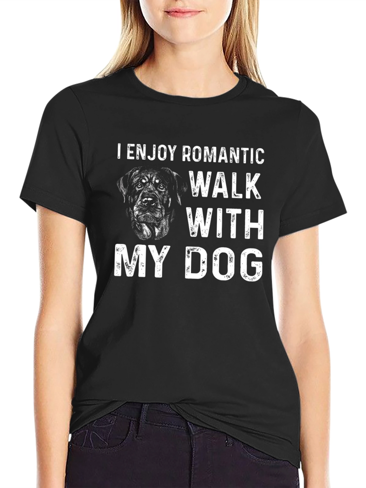 Romantic Dog Walk T-Shirt