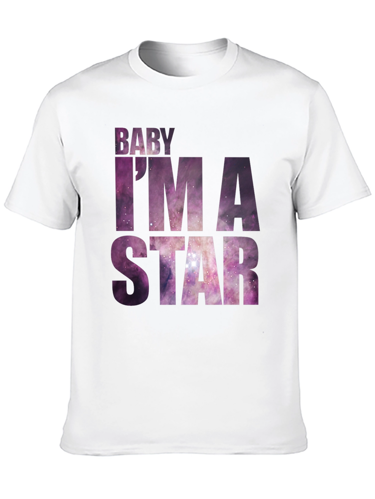 Baby Im A Star Graphic Tee - Galaxy Print