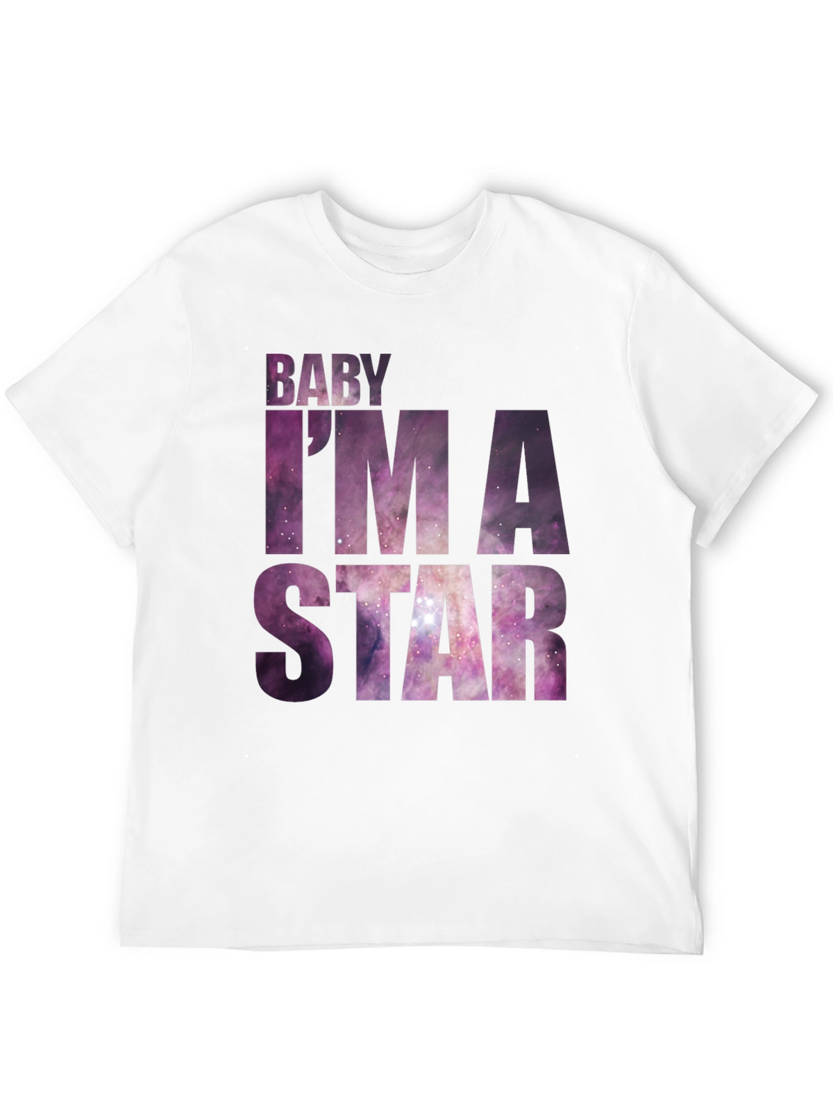 Baby Im A Star Graphic Tee - Galaxy Print