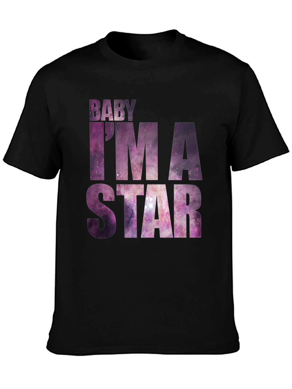Baby Im A Star Graphic Tee - Galaxy Print