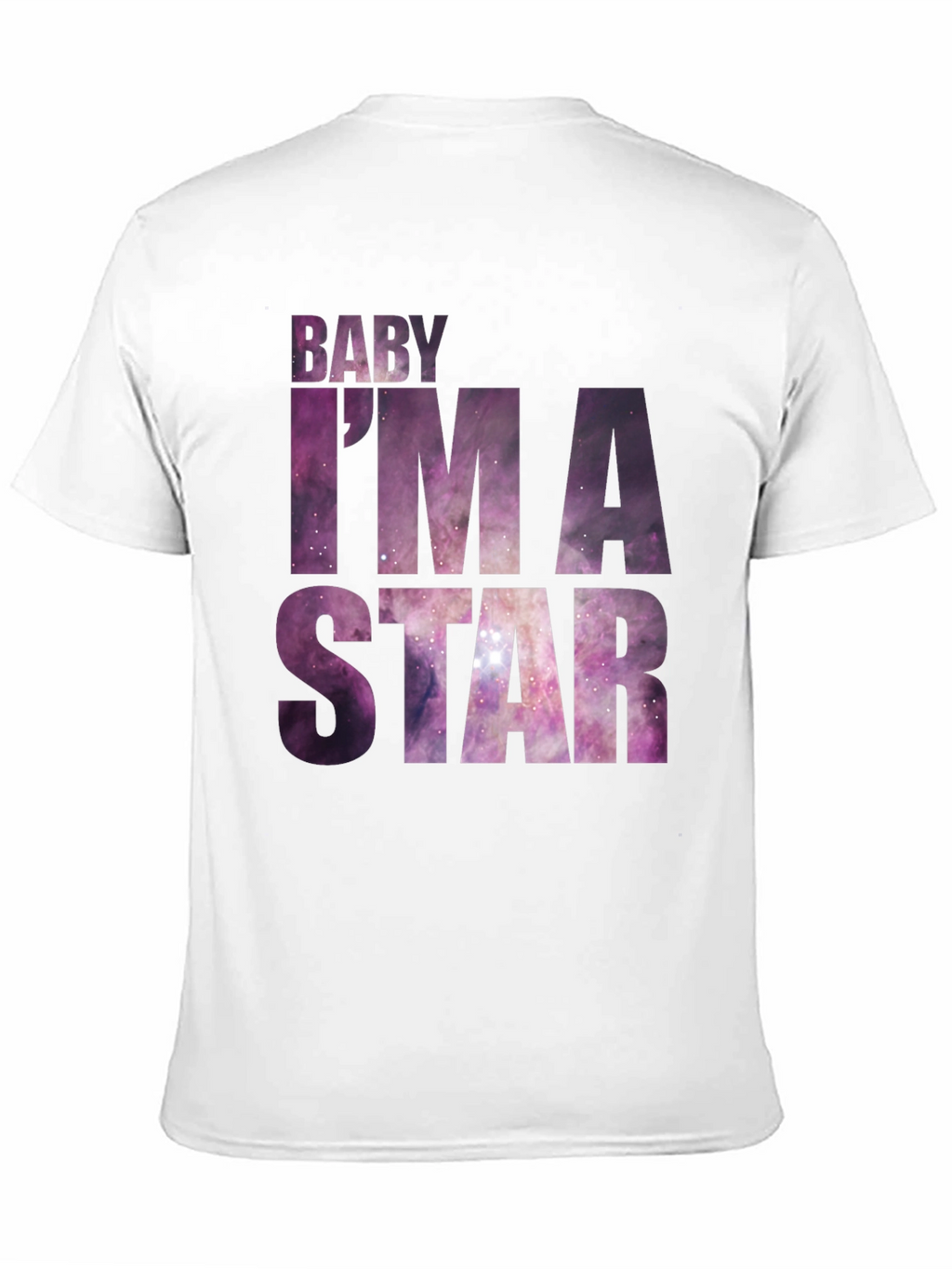 Baby Im A Star Graphic Tee - Galaxy Print
