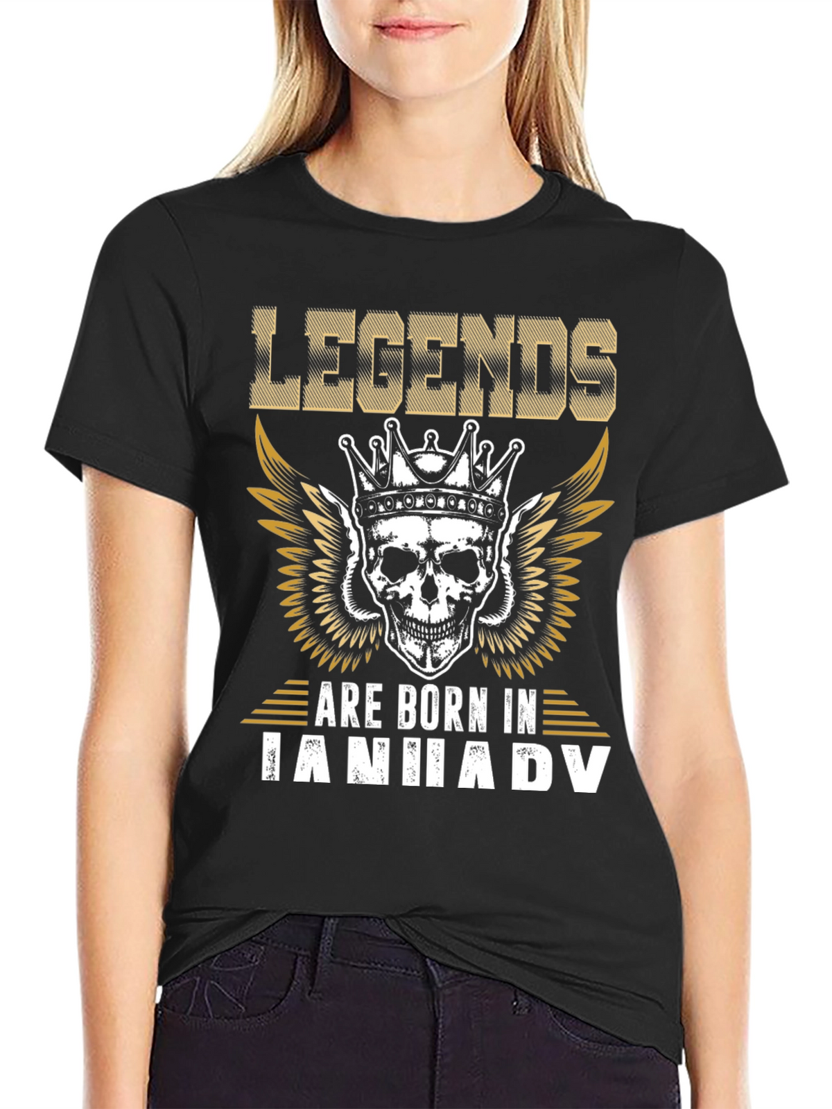 Legends Are Born In January Graphic T-Shirt