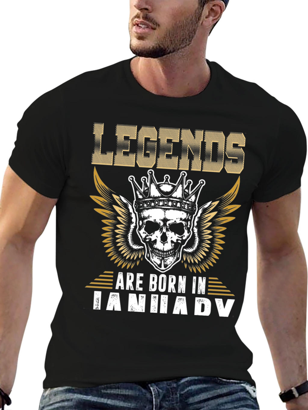 Legends Are Born In January Graphic T-Shirt