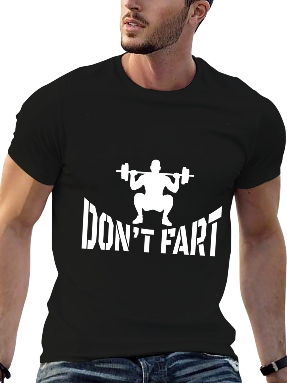 Dont Fart Squat Funny Gym T-Shirt