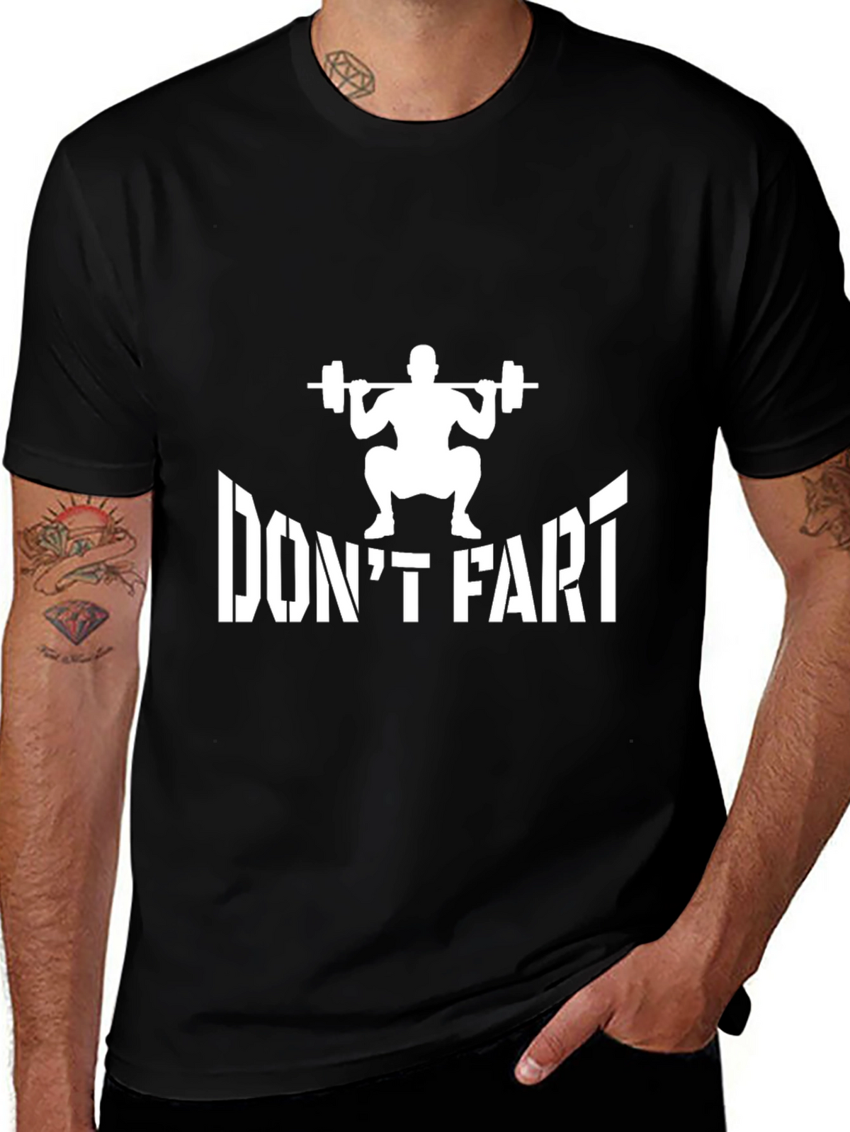 Dont Fart Squat Funny Gym T-Shirt