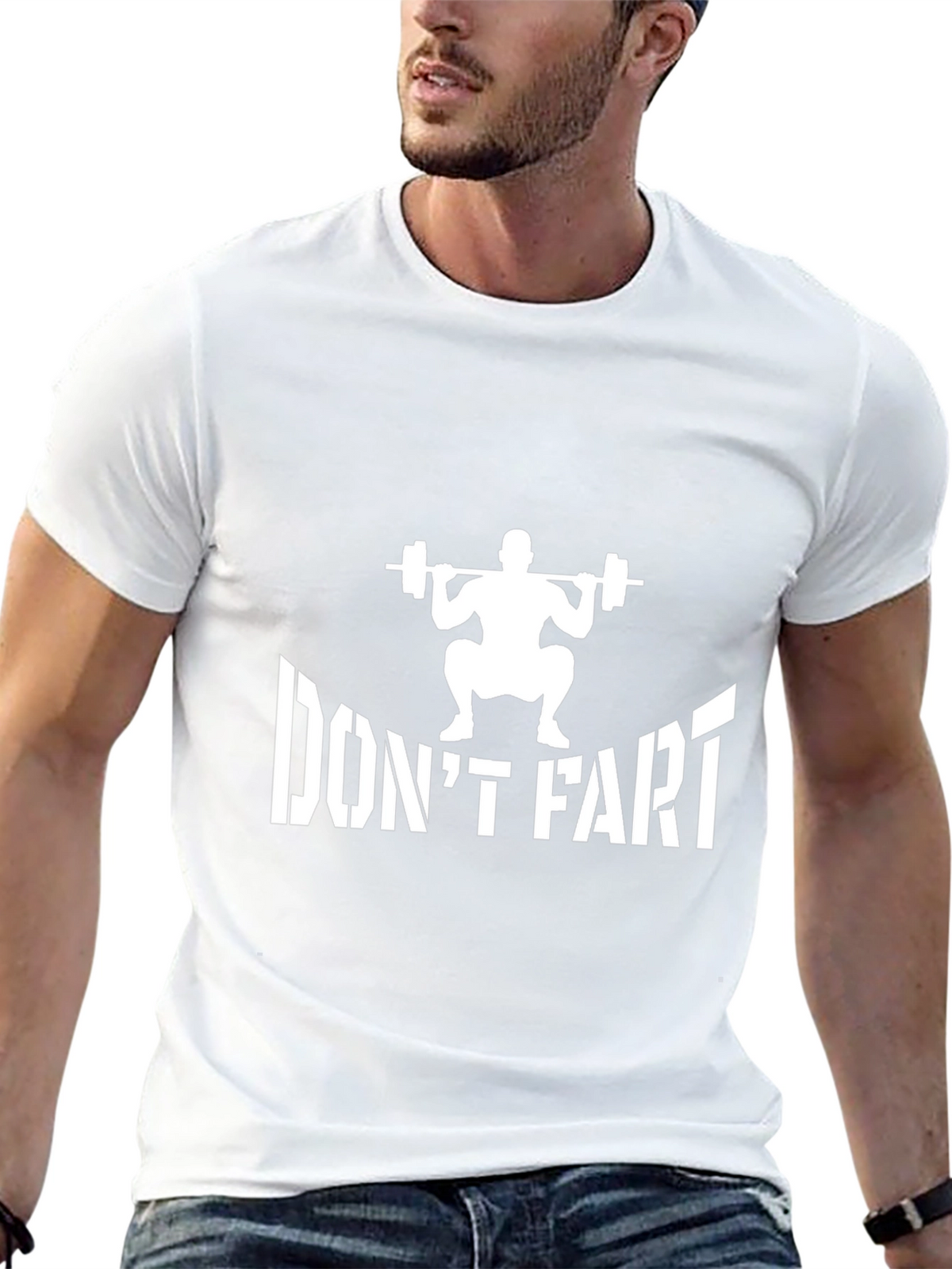 Dont Fart Squat Funny Gym T-Shirt