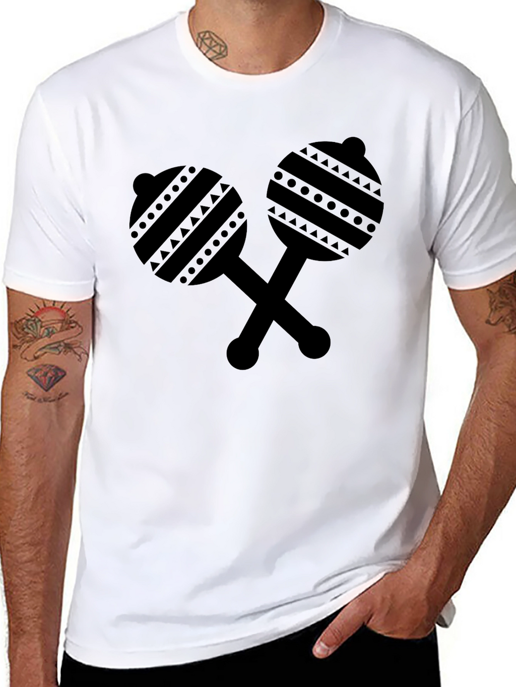 Maracas Graphic Tee - Music Lover T-Shirt