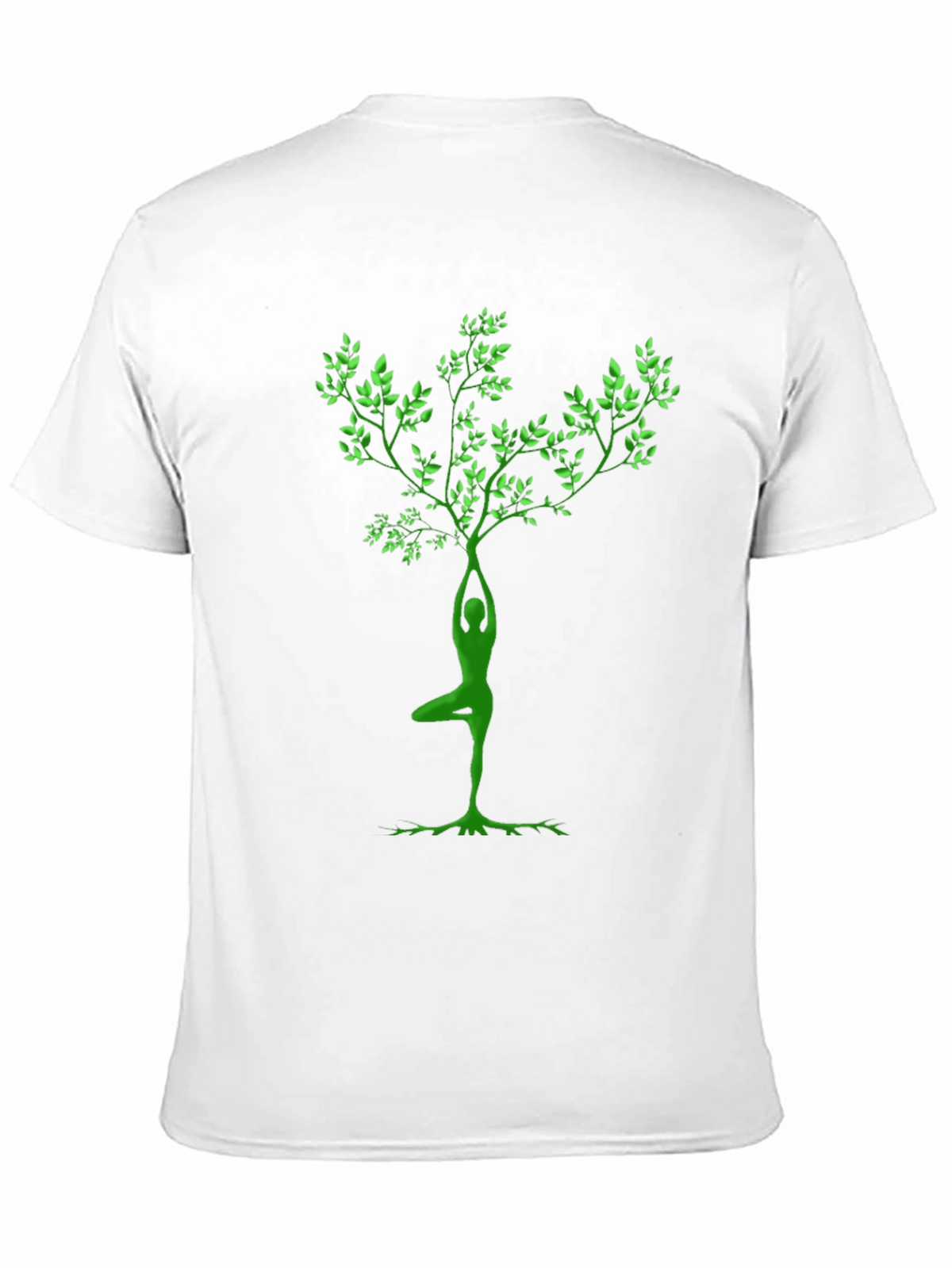 Yoga Tree Pose Graphic Black T-Shirt