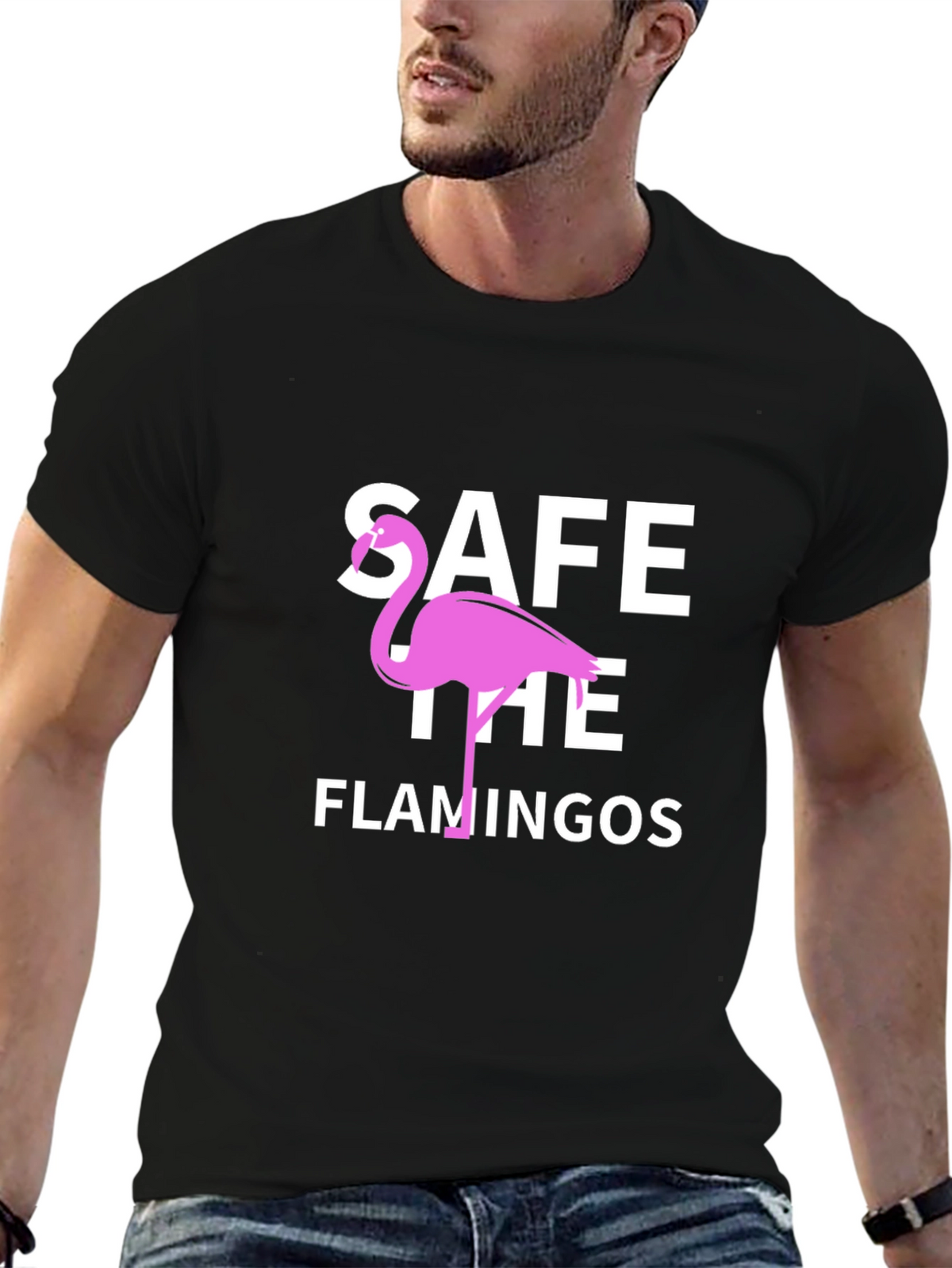 Save the Flamingos Graphic T-Shirt