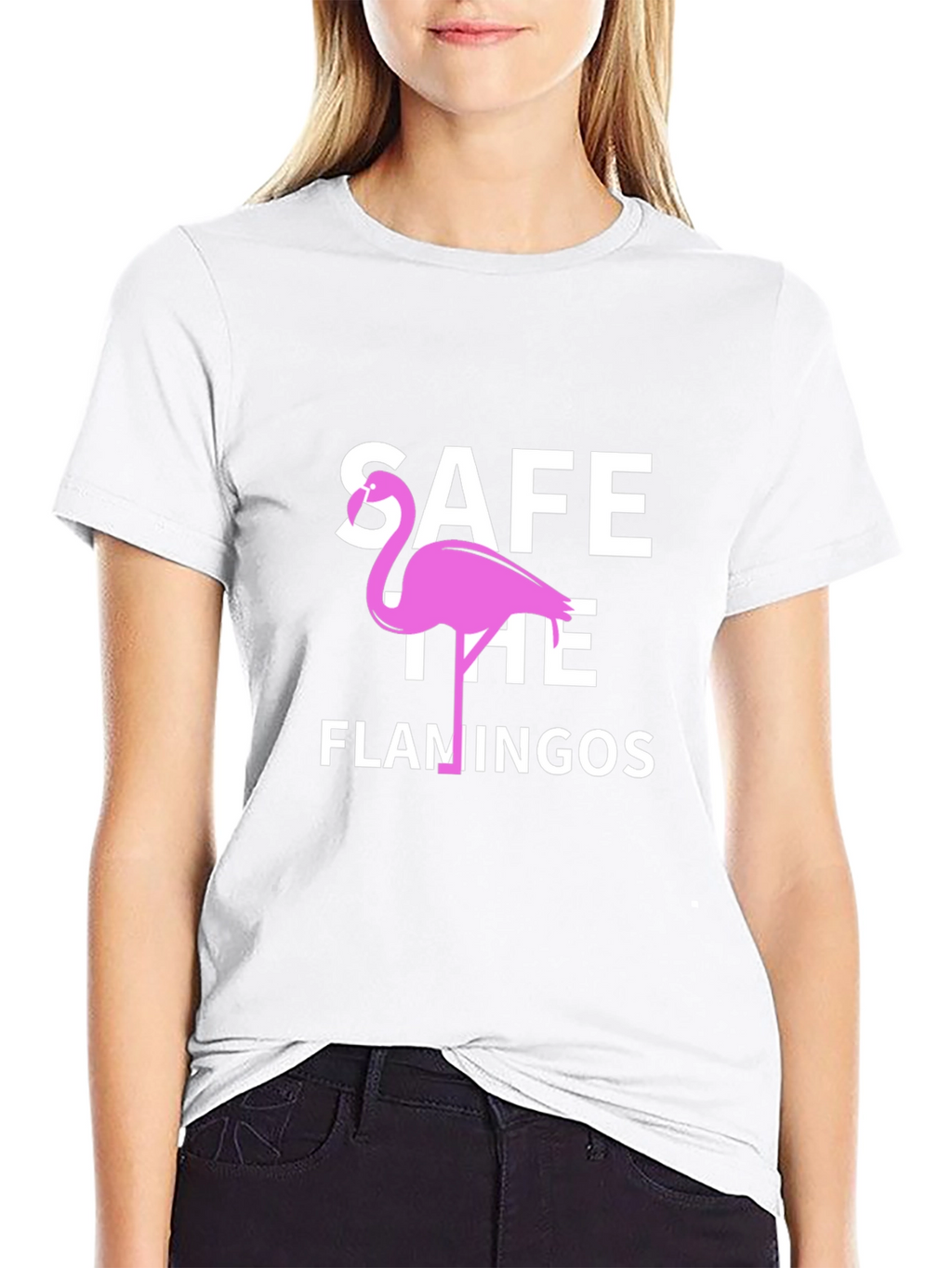 Save the Flamingos Graphic T-Shirt