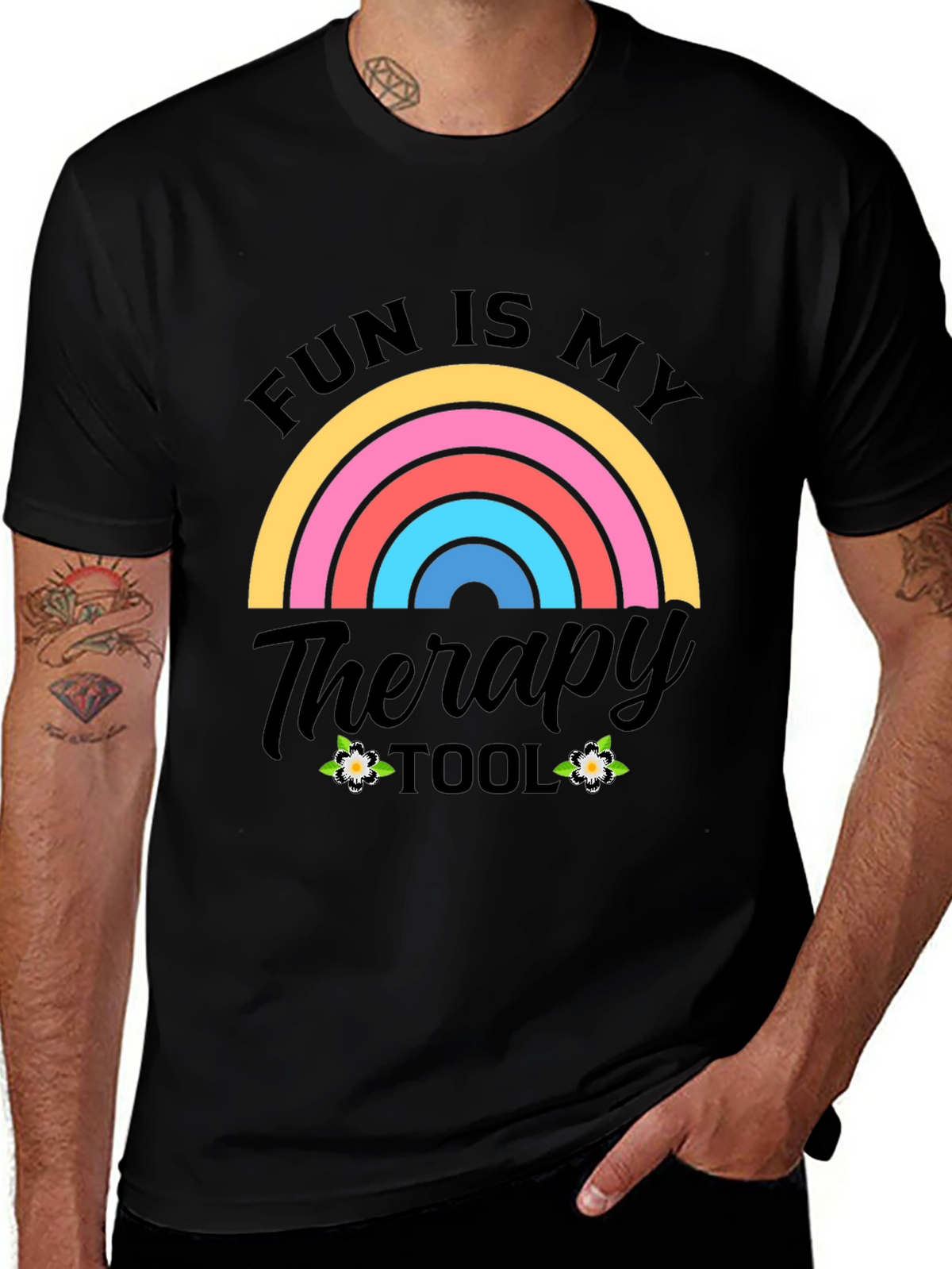 Fun Is My Therapy Tool Graphic T-Shirt