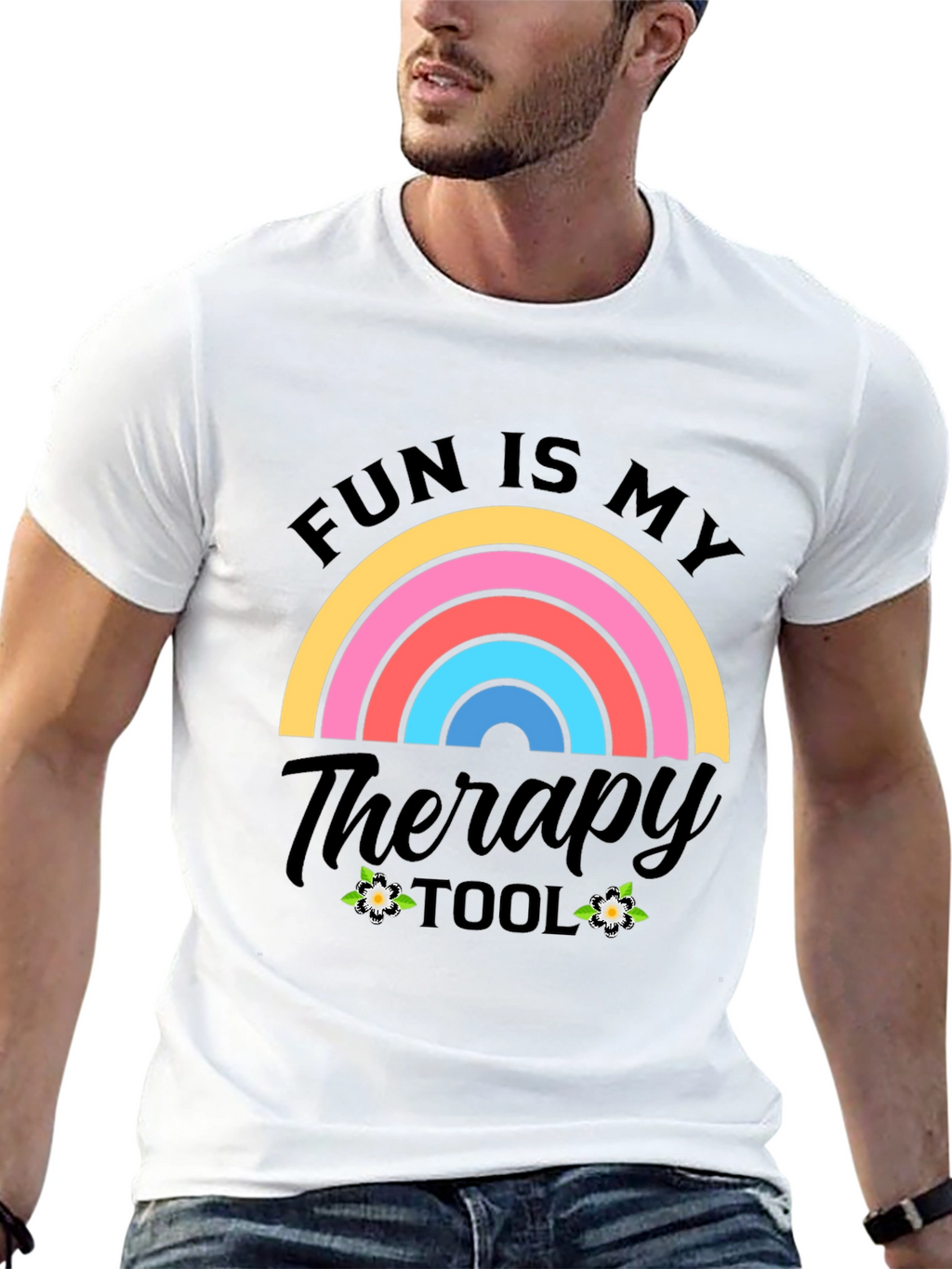Fun Is My Therapy Tool Graphic T-Shirt