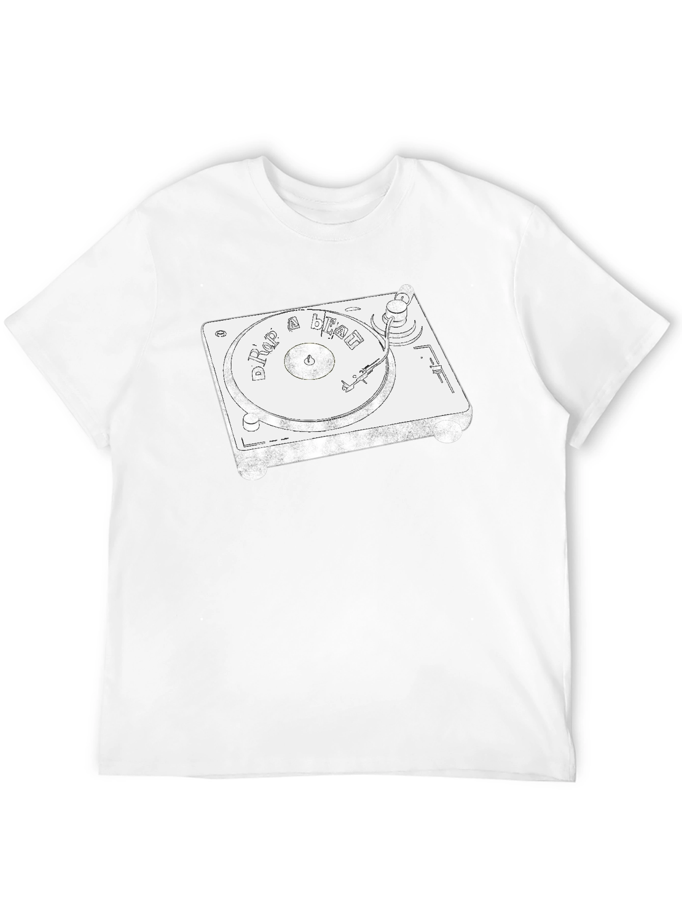 Drop a Beat DJ Turntable Graphic Tee