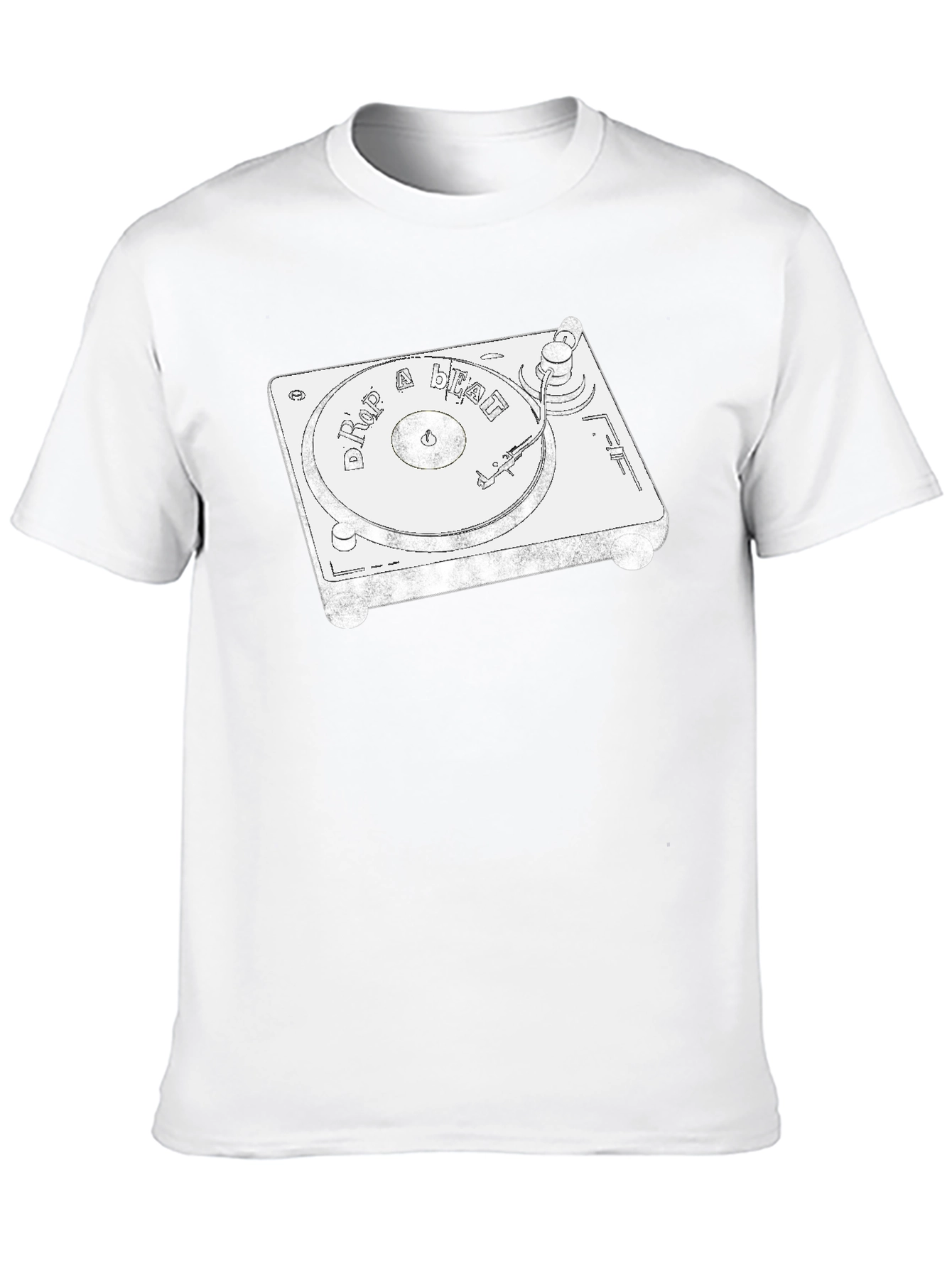 Drop a Beat DJ Turntable Graphic Tee