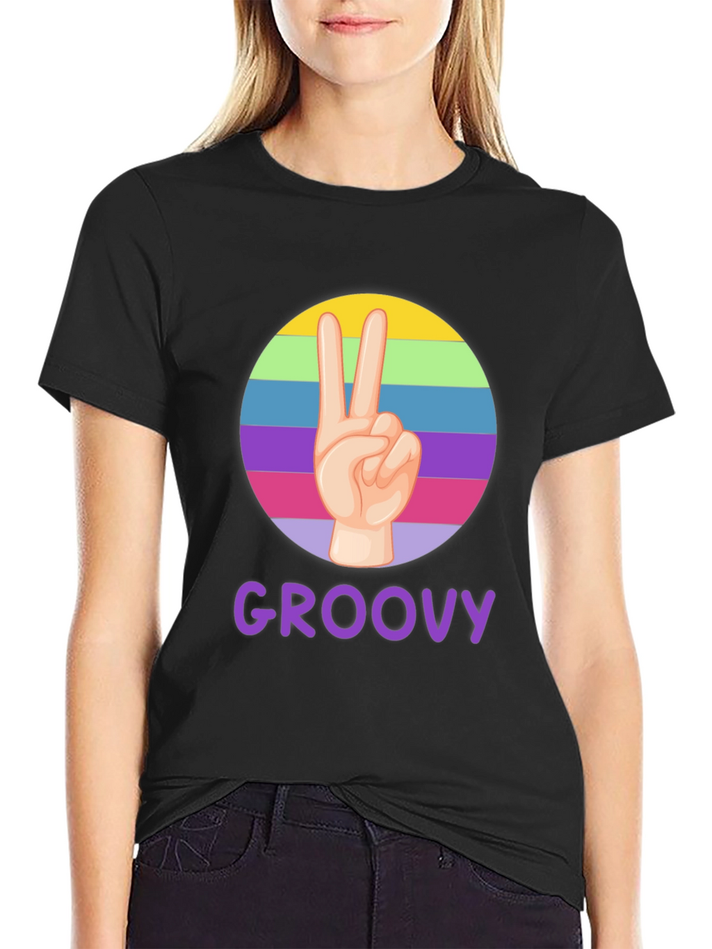 Groovy Peace Sign T-Shirt - Retro Style