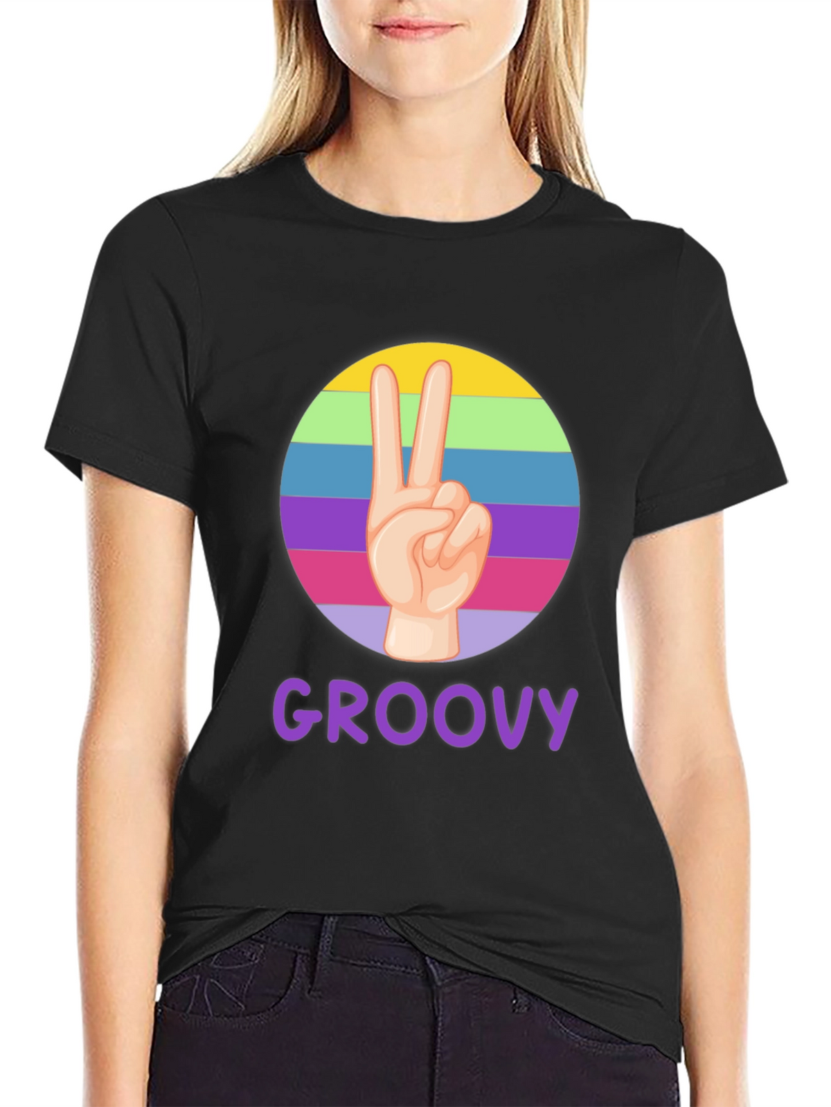 Groovy Peace Sign T-Shirt - Retro Style