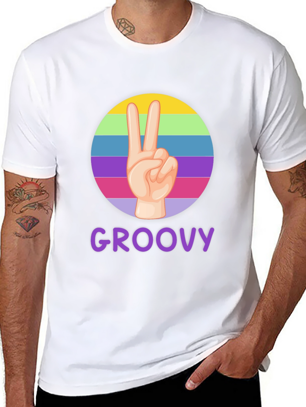 Groovy Peace Sign T-Shirt - Retro Style