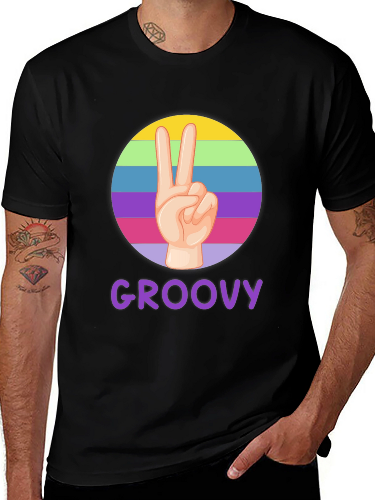 Groovy Peace Sign T-Shirt - Retro Style