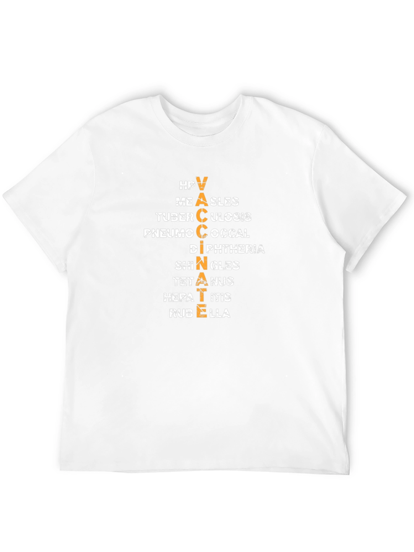 Vaccinate Disease Awareness Black T-Shirt
