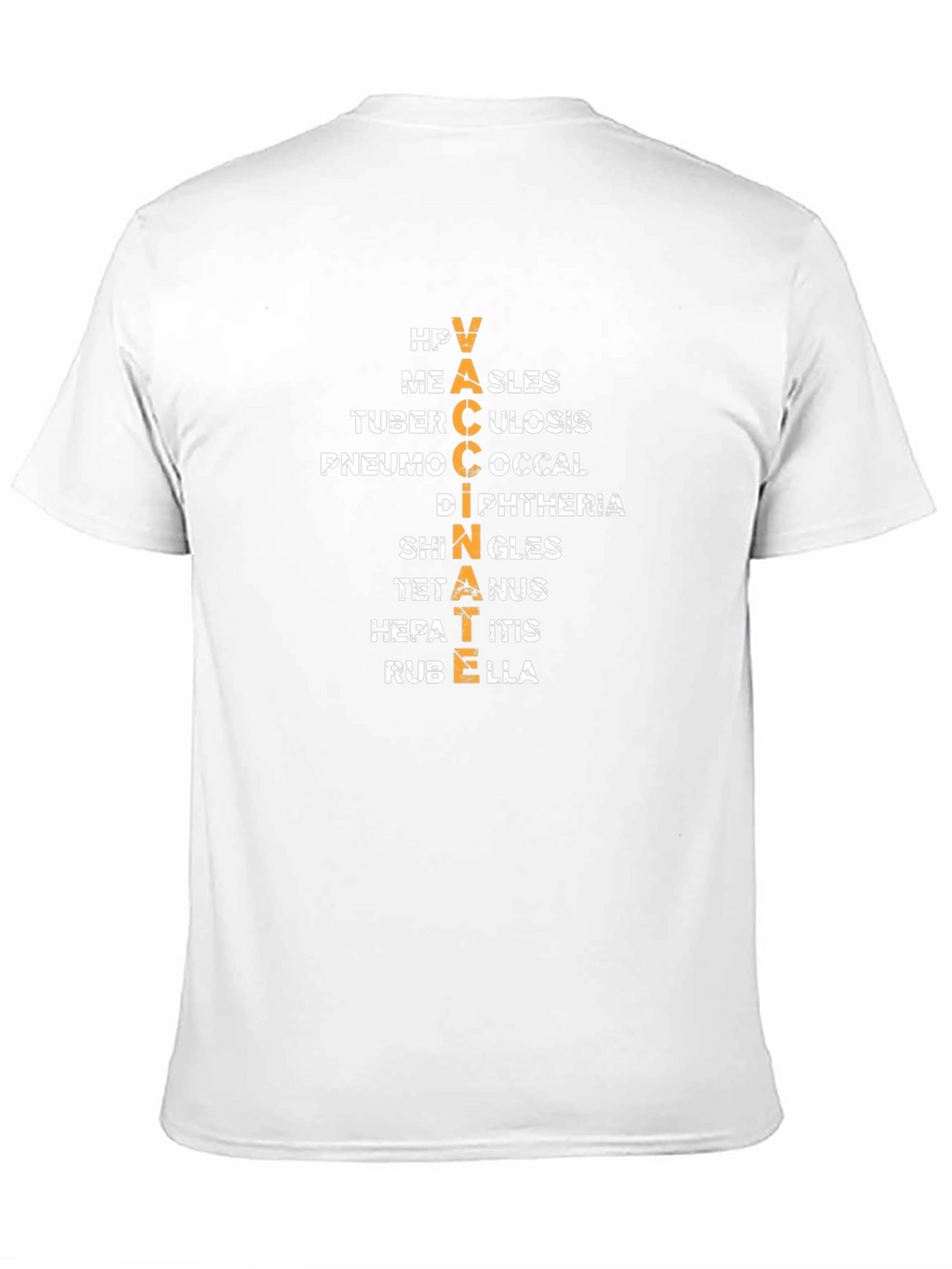 Vaccinate Disease Awareness Black T-Shirt