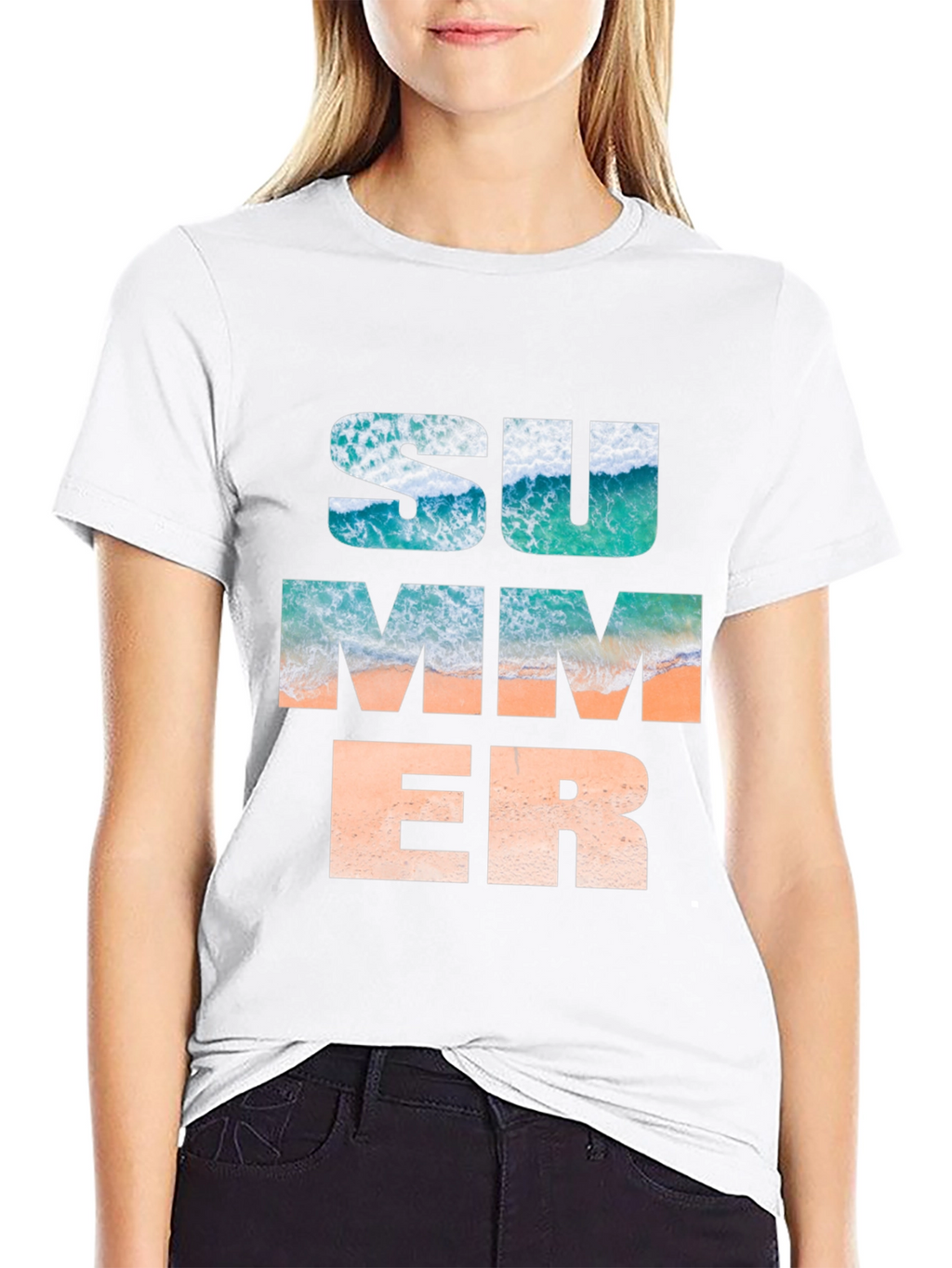 Summer Beach Wave Graphic T-Shirt