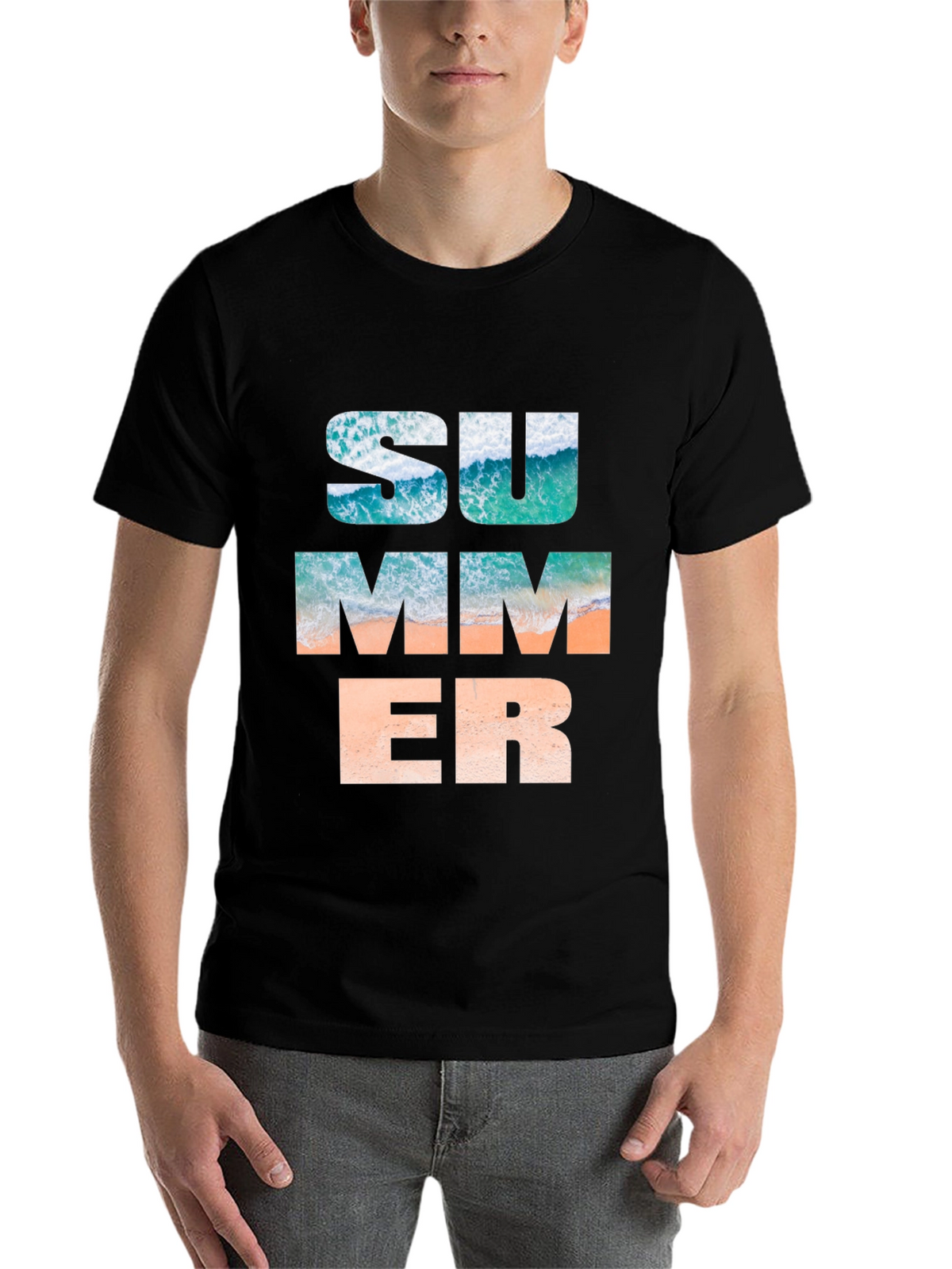 Summer Beach Wave Graphic T-Shirt