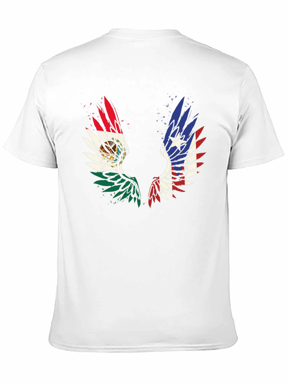 Mexico-Texas Wings Graphic T-Shirt