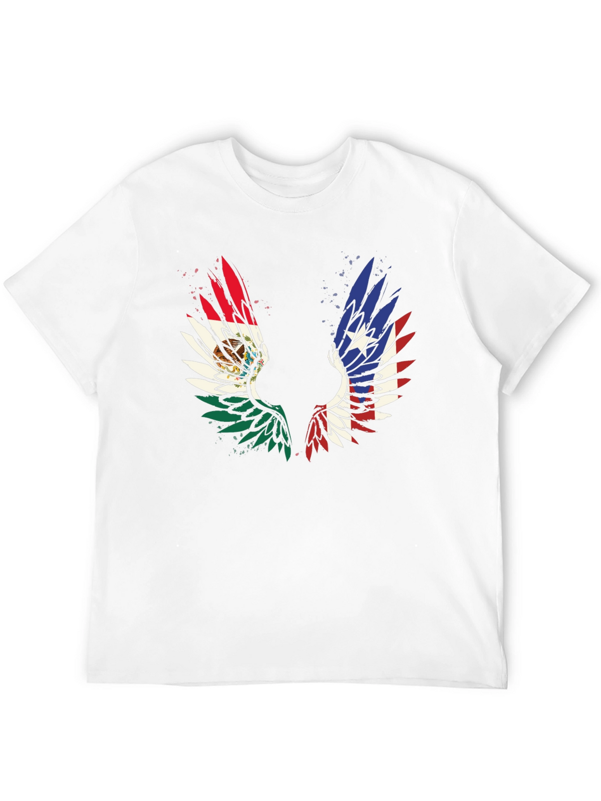 Mexico-Texas Wings Graphic T-Shirt