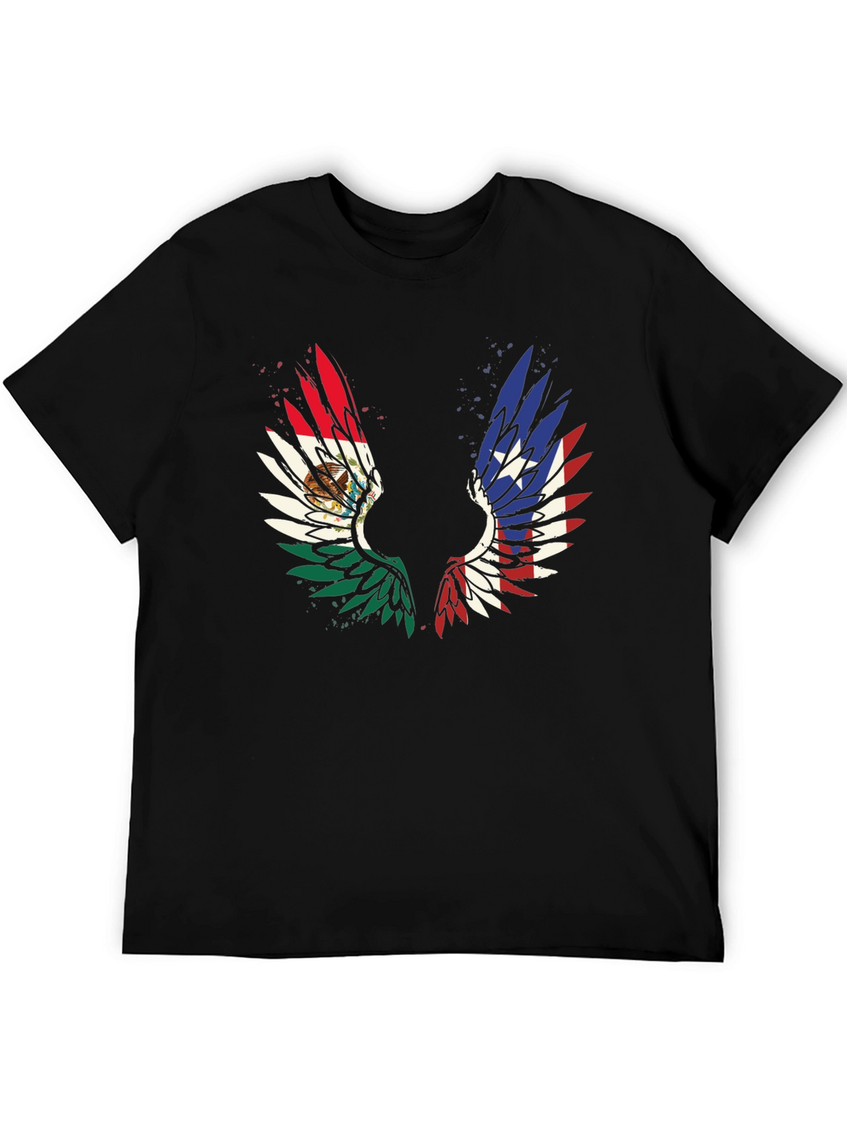 Mexico-Texas Wings Graphic T-Shirt