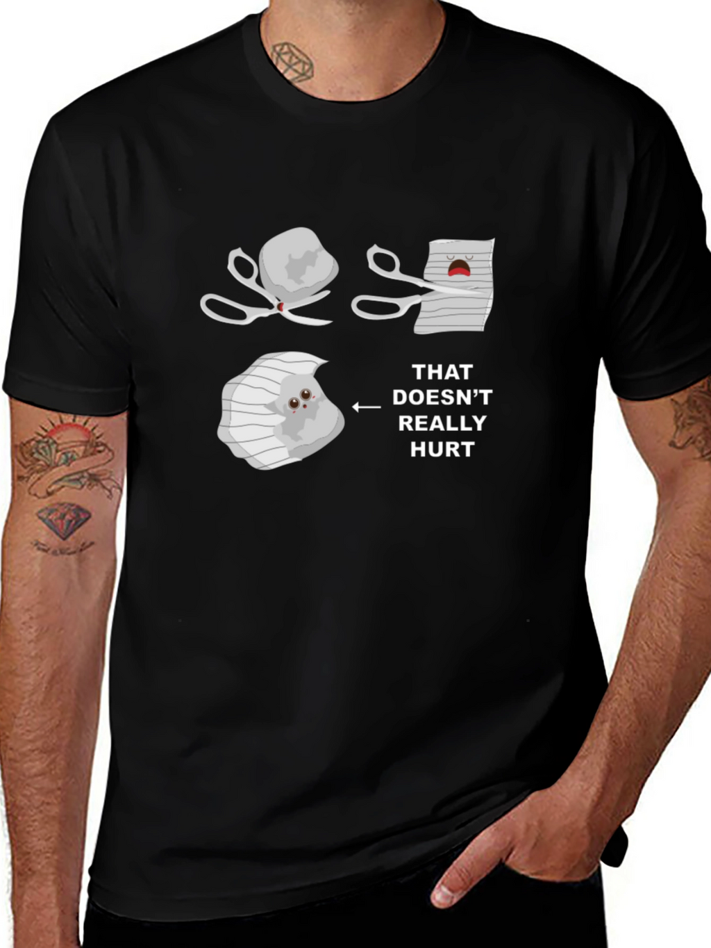 Rock Paper Scissors T-Shirt - Funny Graphic Tee