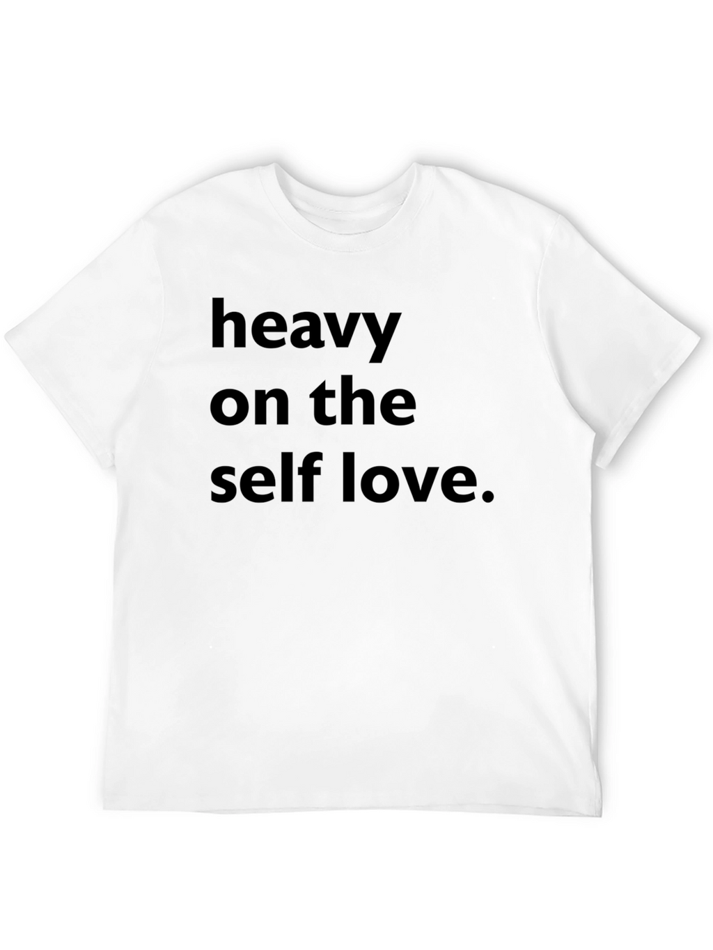 Heavy on The Self Love Black Graphic Tee
