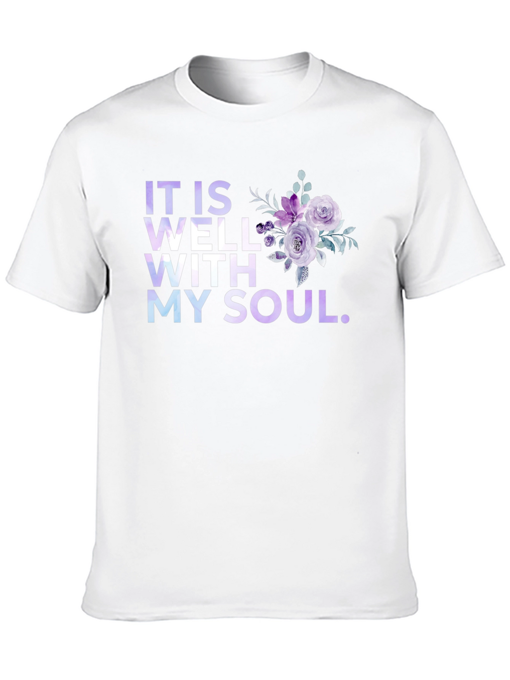 It Is Well With My Soul Floral T-Shirt