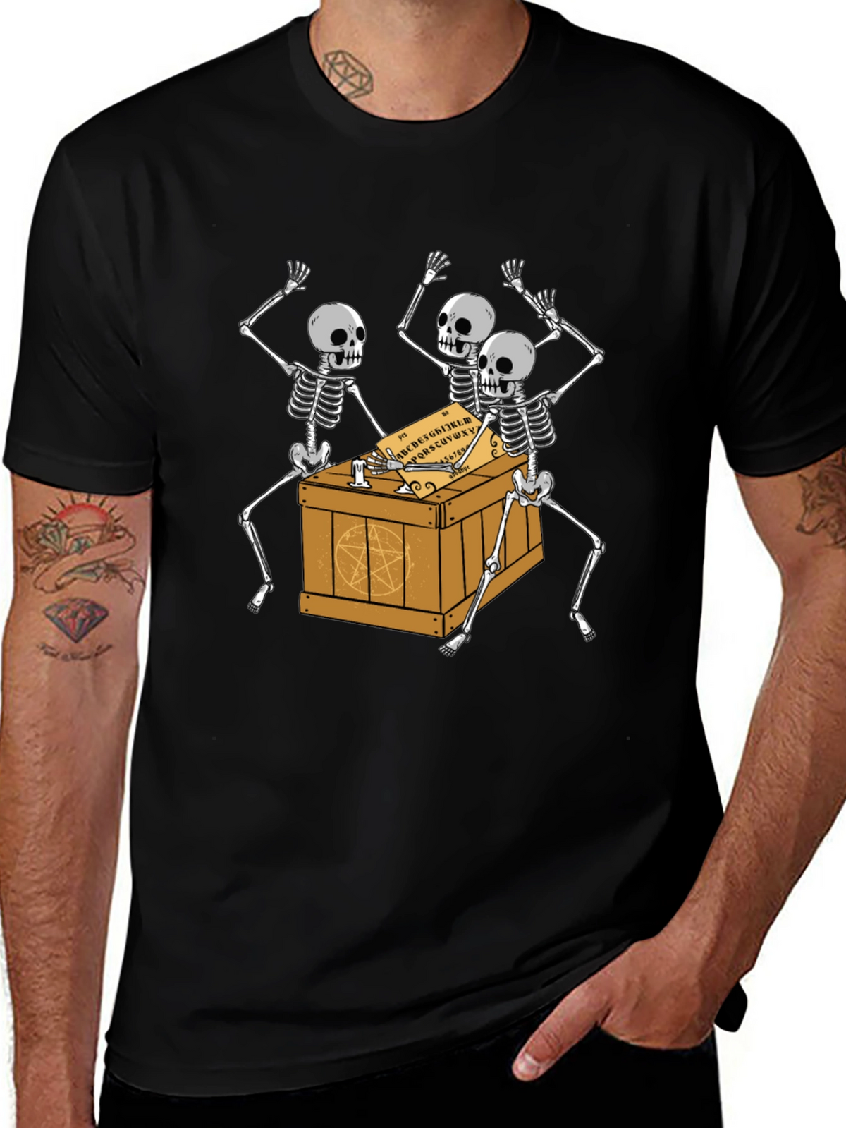 Skeleton Ouija Board T-Shirt