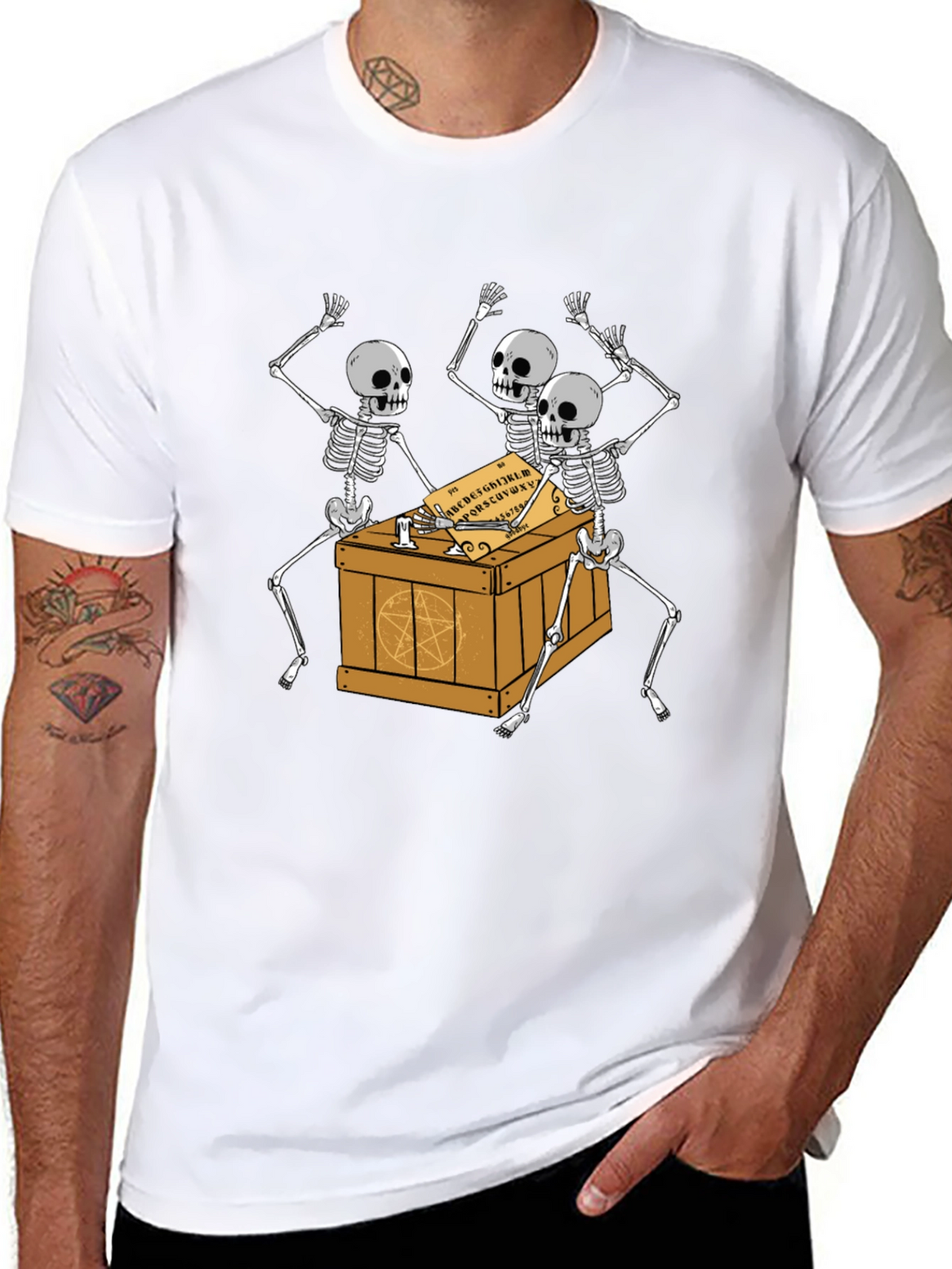 Skeleton Ouija Board T-Shirt