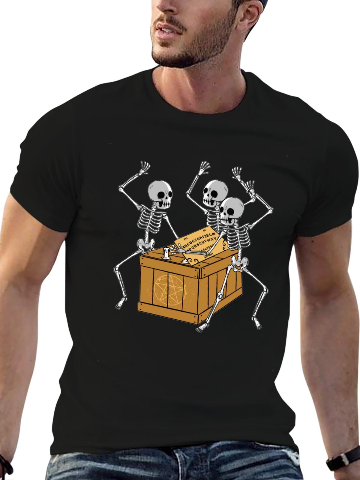 Skeleton Ouija Board T-Shirt